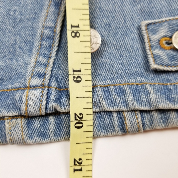 VTG 90's 00 Cute Light Wash Denim Jeans Vest - Picture 6 of 6